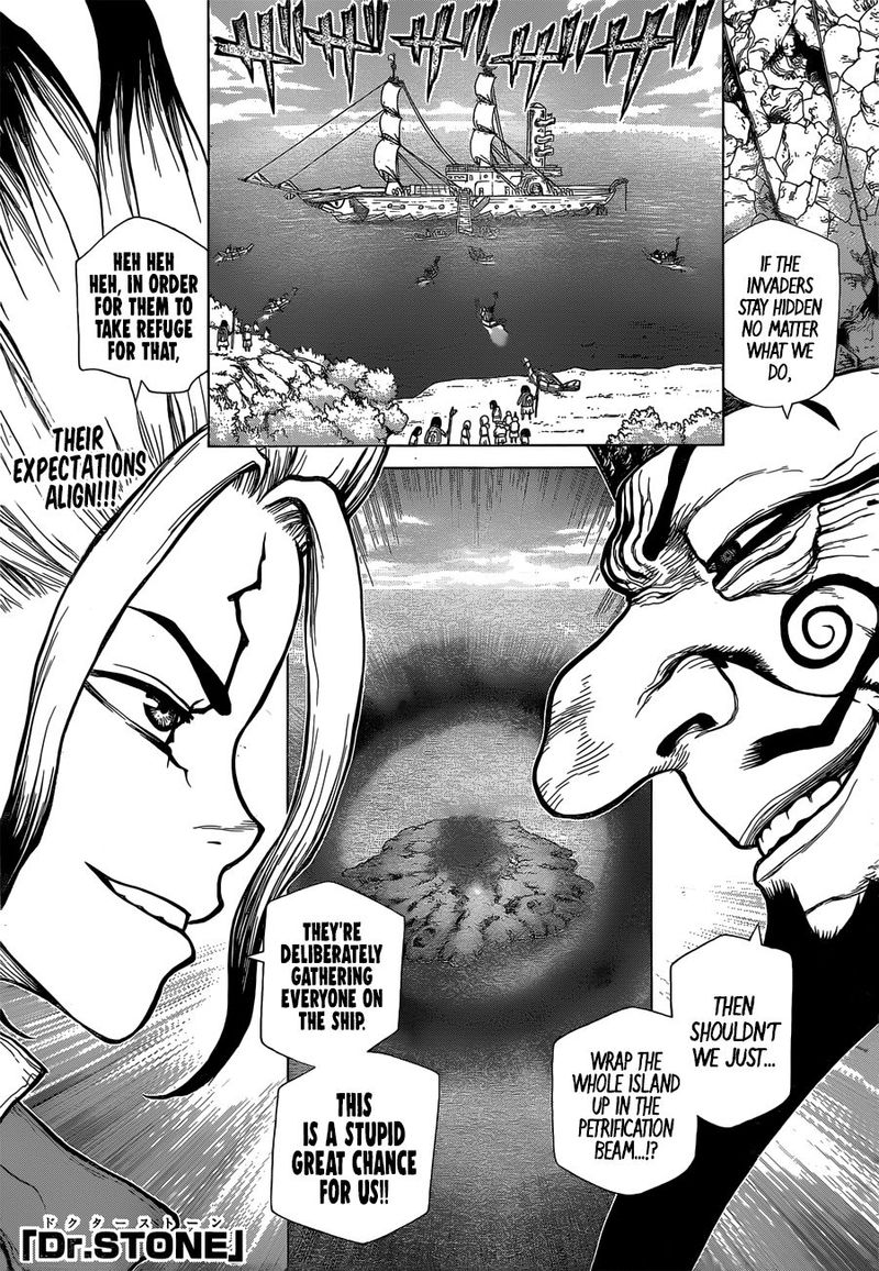 Dr. Stone Chapter 128 page 1 - Chapter 128: Island-Wide Battle Royale