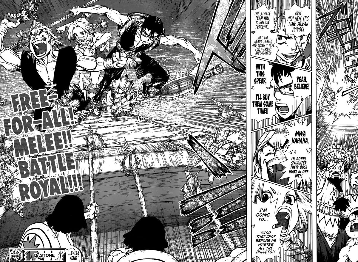 Dr. Stone Chapter 128 page 18 - Chapter 128: Island-Wide Battle Royale