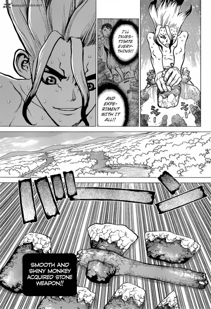 Dr. Stone Chapter 13 page 12 - Chapter 13: Part 1: Stone World: The Beginning