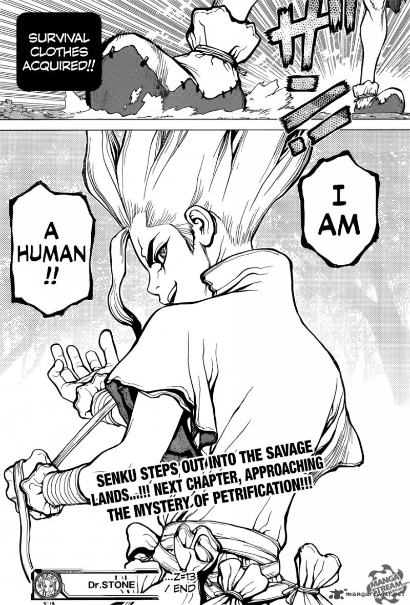 Dr. Stone Chapter 13 page 19 - Chapter 13: Part 1: Stone World: The Beginning