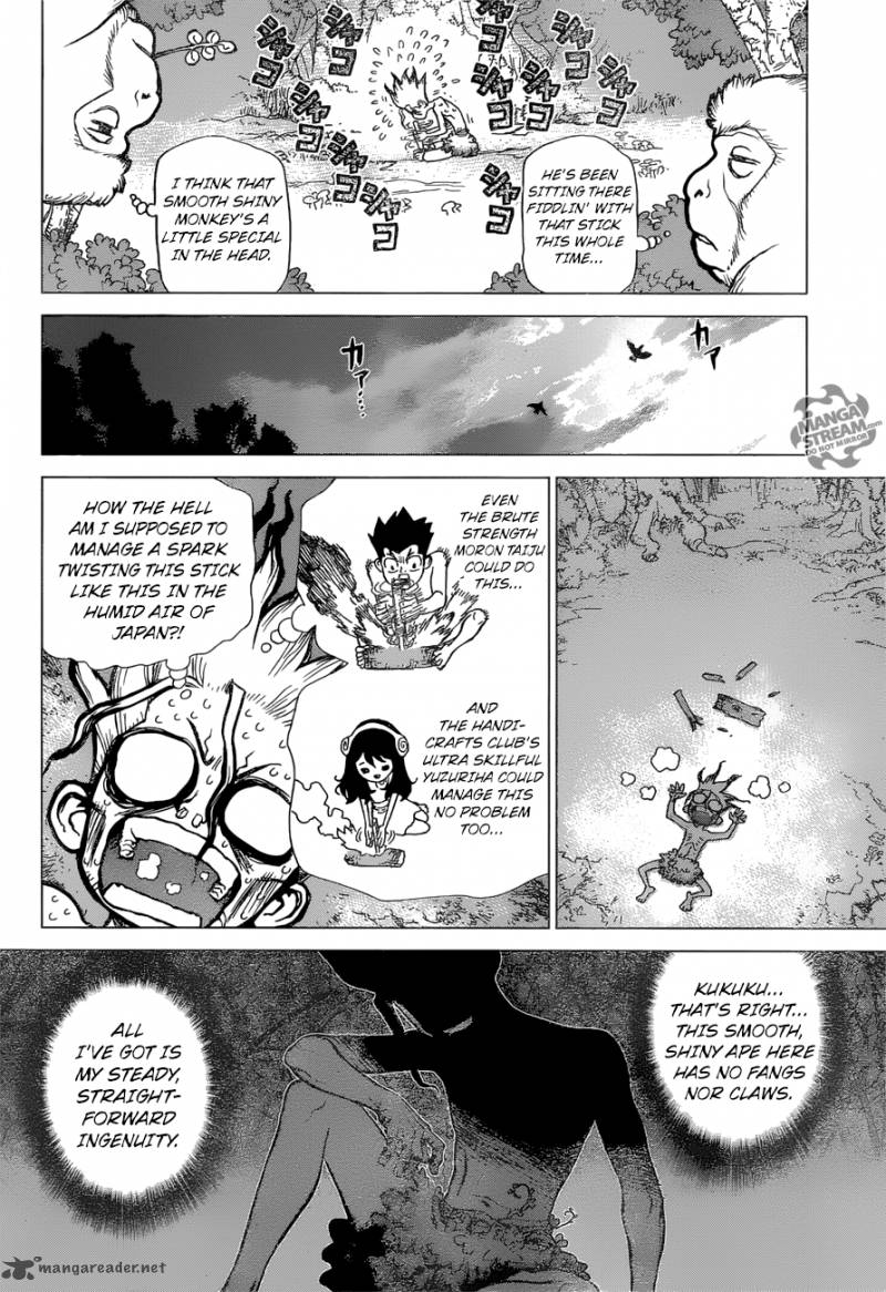 Dr. Stone Chapter 13 page 9 - Chapter 13: Part 1: Stone World: The Beginning