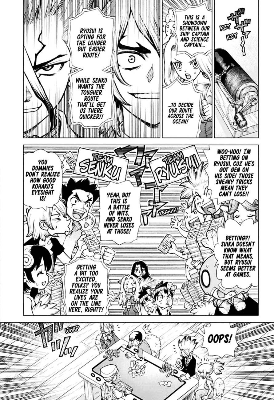 Dr. Stone Chapter 144 page 3 - Chapter 144: Ryusui & Gen vs. Senku & Kohaku