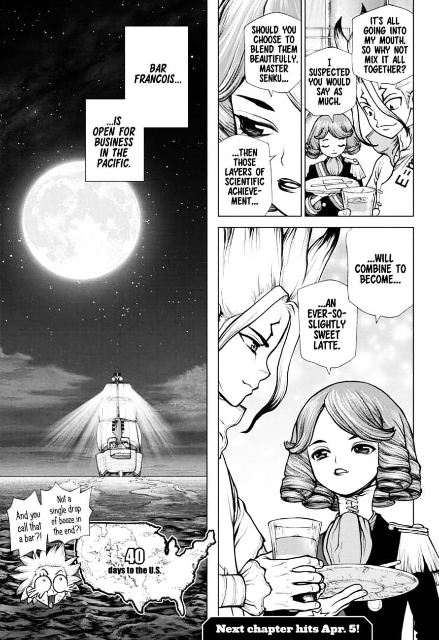 Dr. Stone Chapter 145 page 19 - Chapter 145: Bar Francois