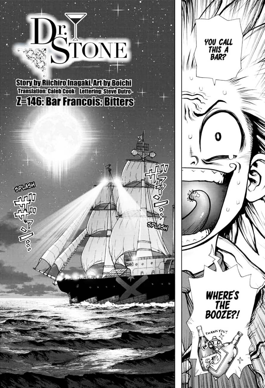 Dr. Stone Chapter 146 page 1 - Chapter 146: Bar Francois: Bitters