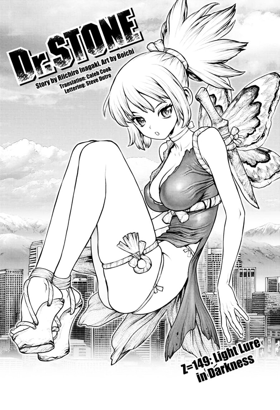Dr. Stone Chapter 149 page 1 - Chapter 149: Light Lure in Darkness