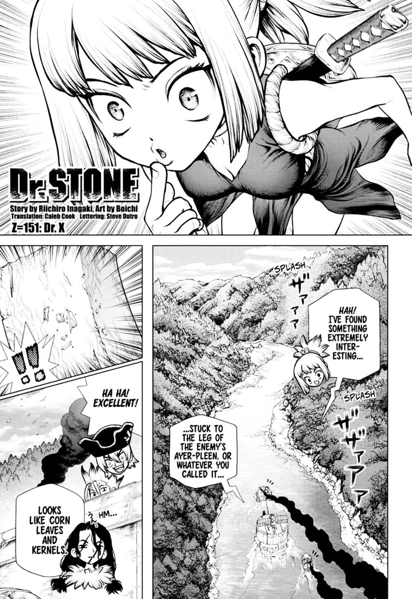 Dr. Stone Chapter 151 page 1 - Chapter 151: Dr. X