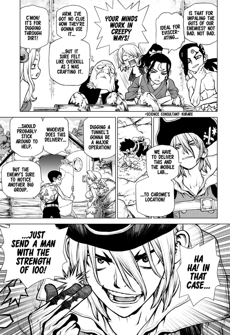 Dr. Stone Chapter 162 page 5 - Chapter 162: Down the Earth-Stained Path