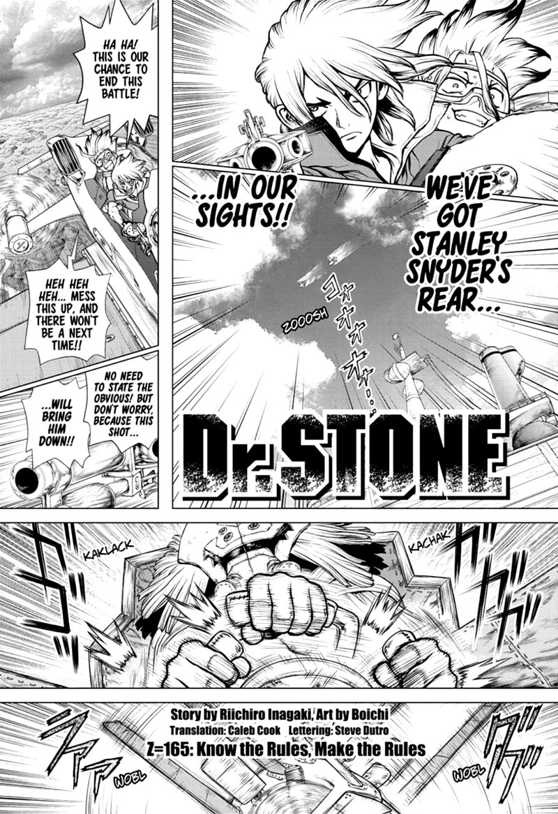 Dr. Stone Chapter 165 page 1 - Chapter 165: Know the Rules, Make the Rules