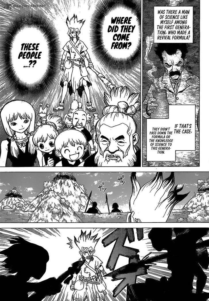 Dr. Stone Chapter 17 page 13 - Chapter 17: Nasty Looks