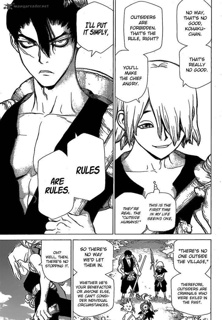 Dr. Stone Chapter 17 page 15 - Chapter 17: Nasty Looks