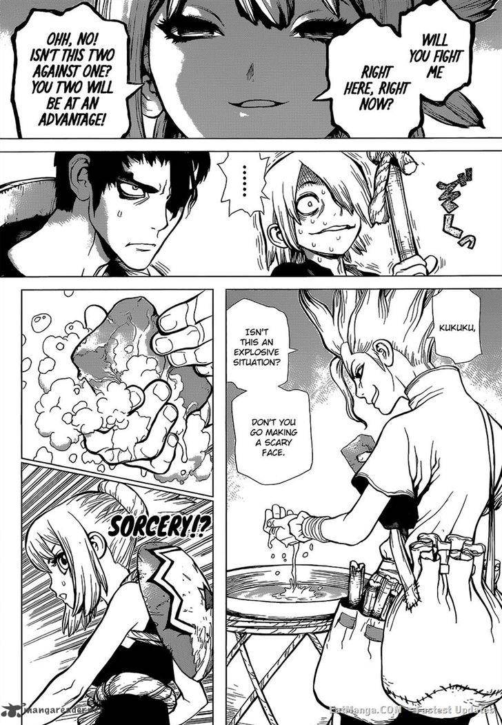 Dr. Stone Chapter 17 page 16 - Chapter 17: Nasty Looks