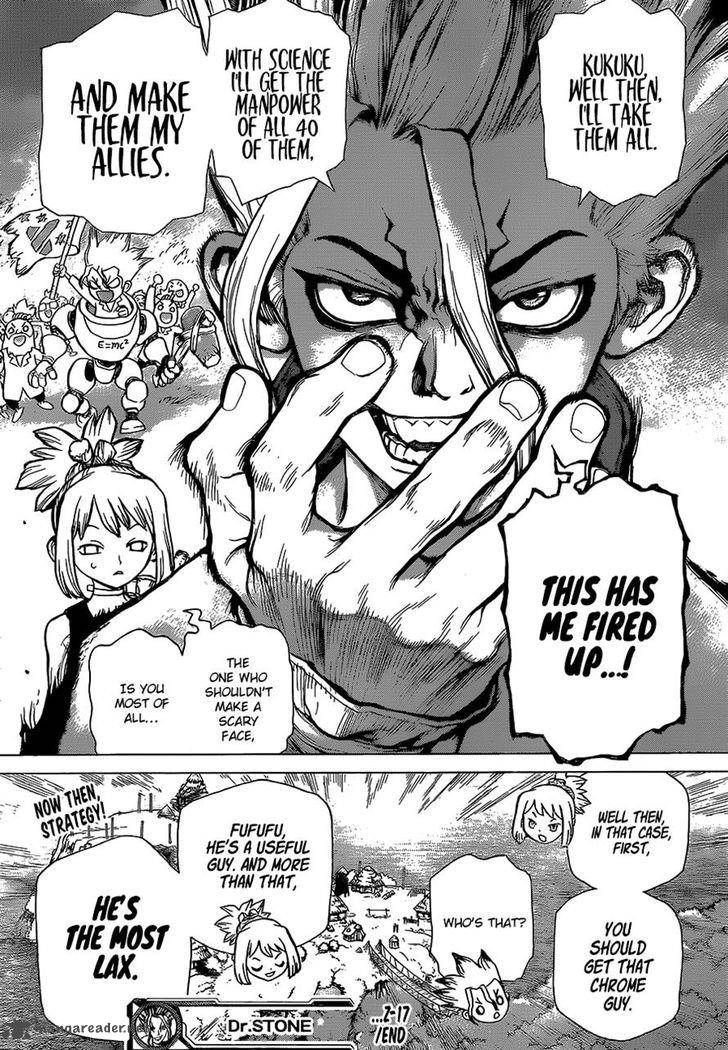Dr. Stone Chapter 17 page 19 - Chapter 17: Nasty Looks