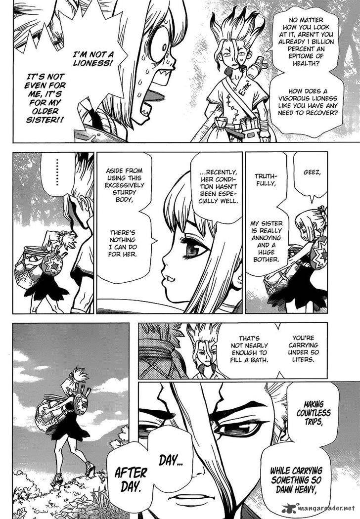 Dr. Stone Chapter 17 page 6 - Chapter 17: Nasty Looks