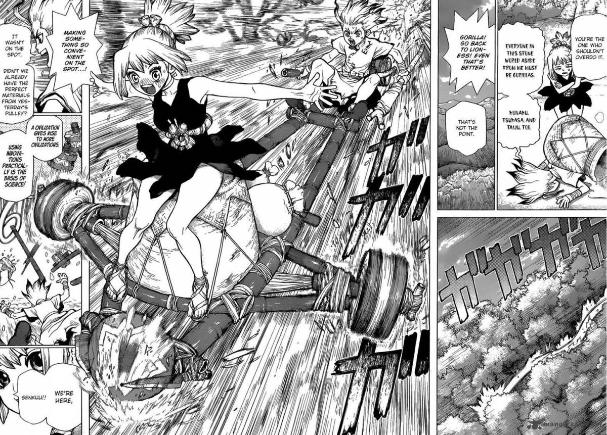 Dr. Stone Chapter 17 page 8 - Chapter 17: Nasty Looks