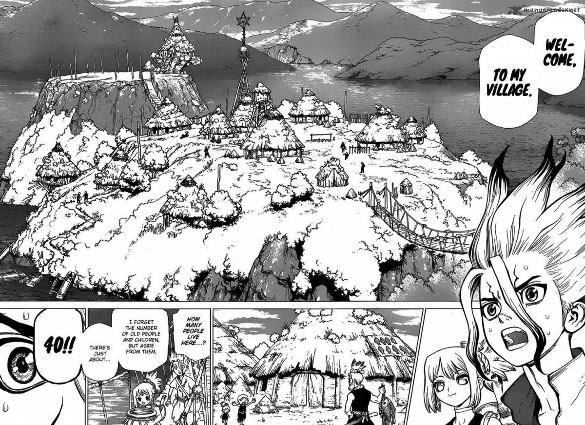 Dr. Stone Chapter 17 page 9 - Chapter 17: Nasty Looks