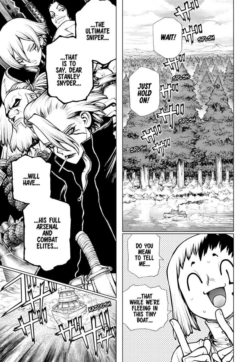 Dr. Stone Chapter 170 page 1 - Chapter 170: Staring Up at the Same Moon