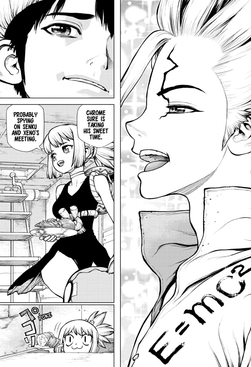 Dr. STONE manga, chapter 171, page 13 of 18