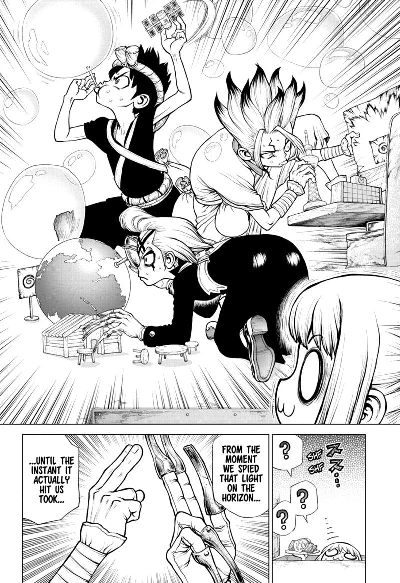 Dr. STONE manga, chapter 171, page 14 of 18
