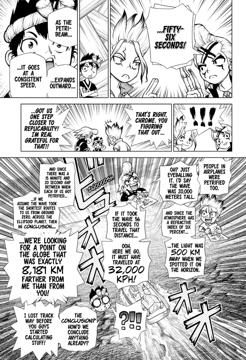 Dr. STONE manga, chapter 171, page 15 of 18