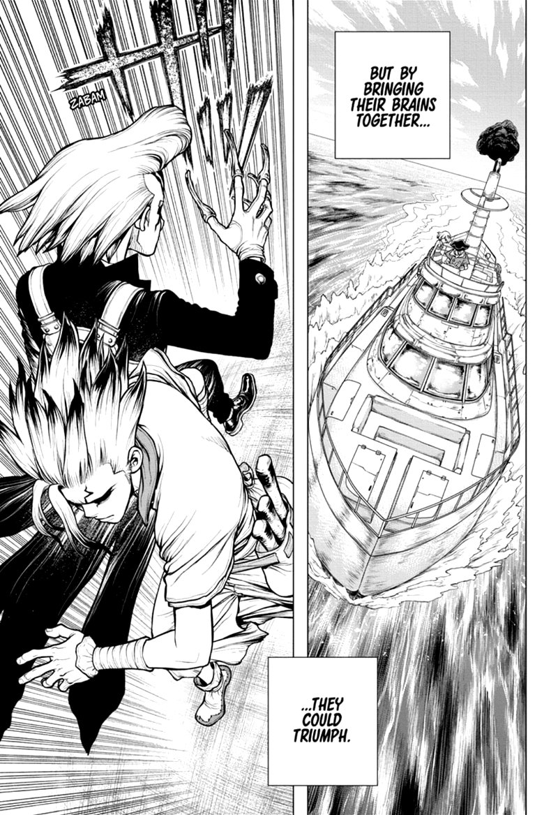 Dr. STONE manga, chapter 171, page 17 of 18