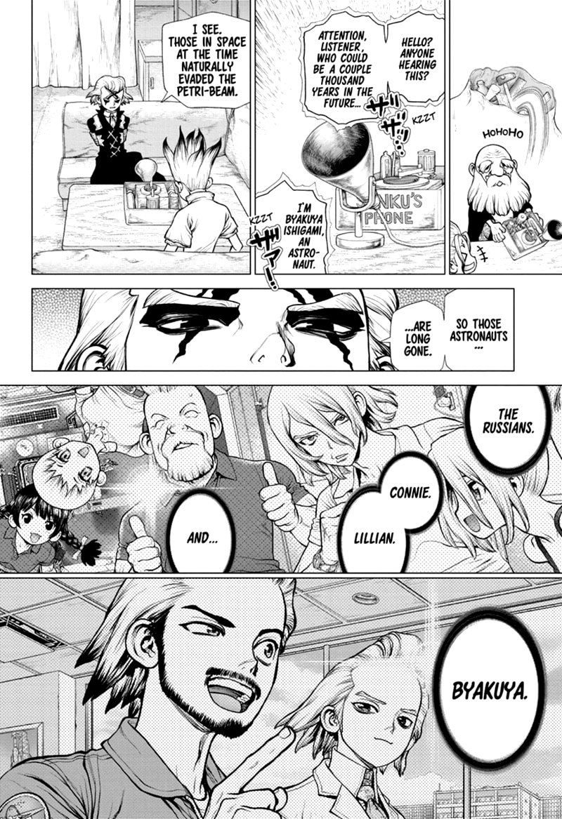 Dr. STONE manga, chapter 171, page 2 of 18