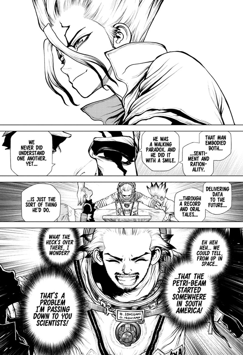 Dr. STONE manga, chapter 171, page 3 of 18