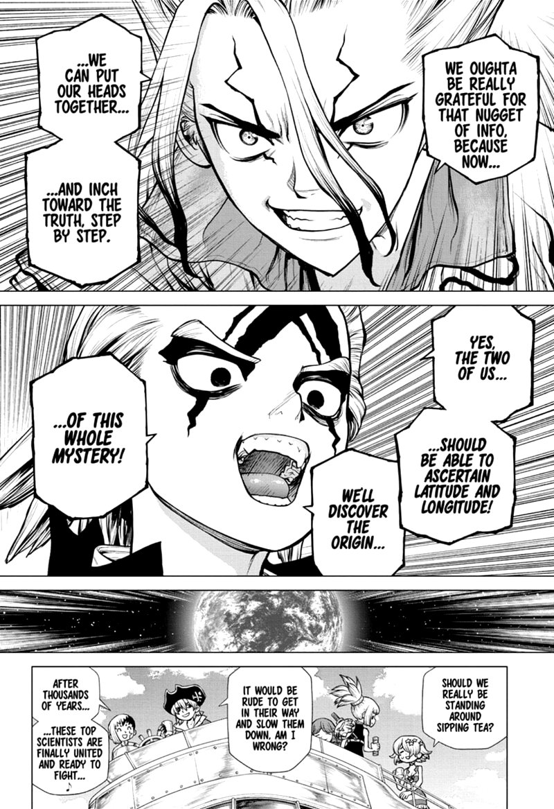 Dr. STONE manga, chapter 171, page 4 of 18