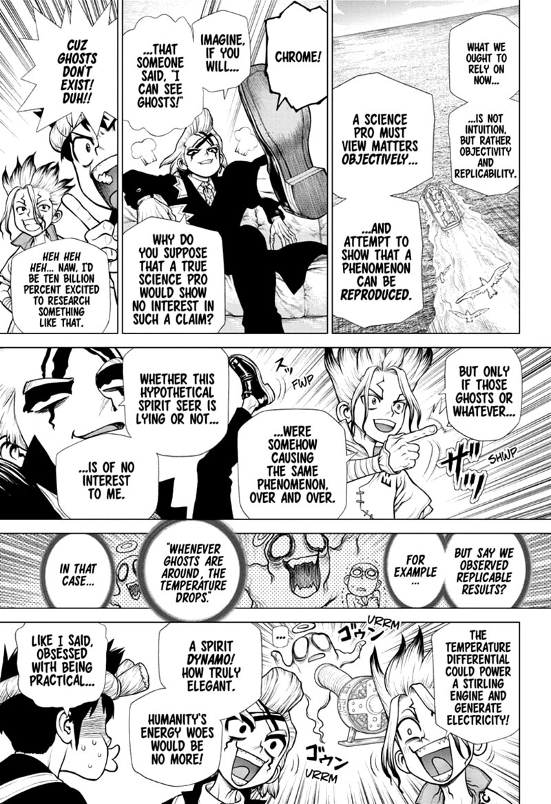 Dr. STONE manga, chapter 171, page 9 of 18