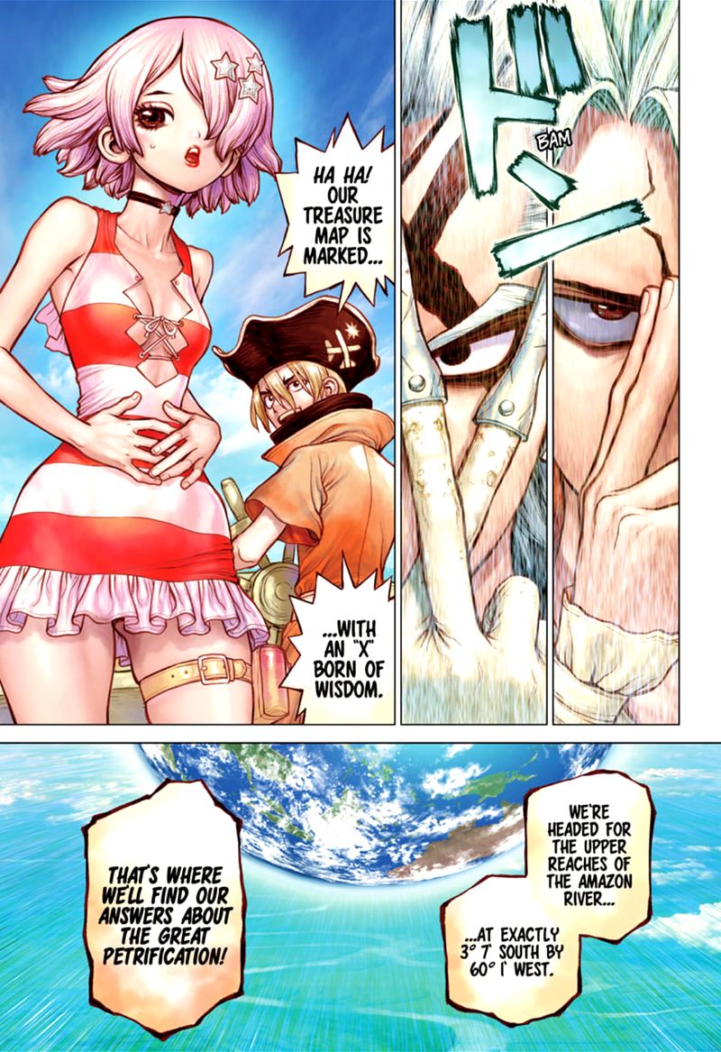 Dr. Stone Chapter 172 page 1 - Chapter 172: Marked with an X of Wisdom