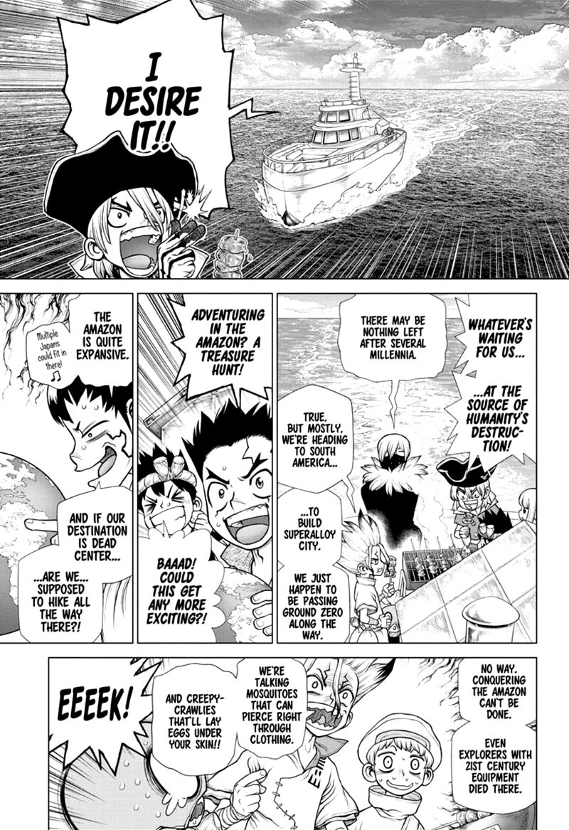 Dr. Stone Chapter 172 page 3 - Chapter 172: Marked with an X of Wisdom