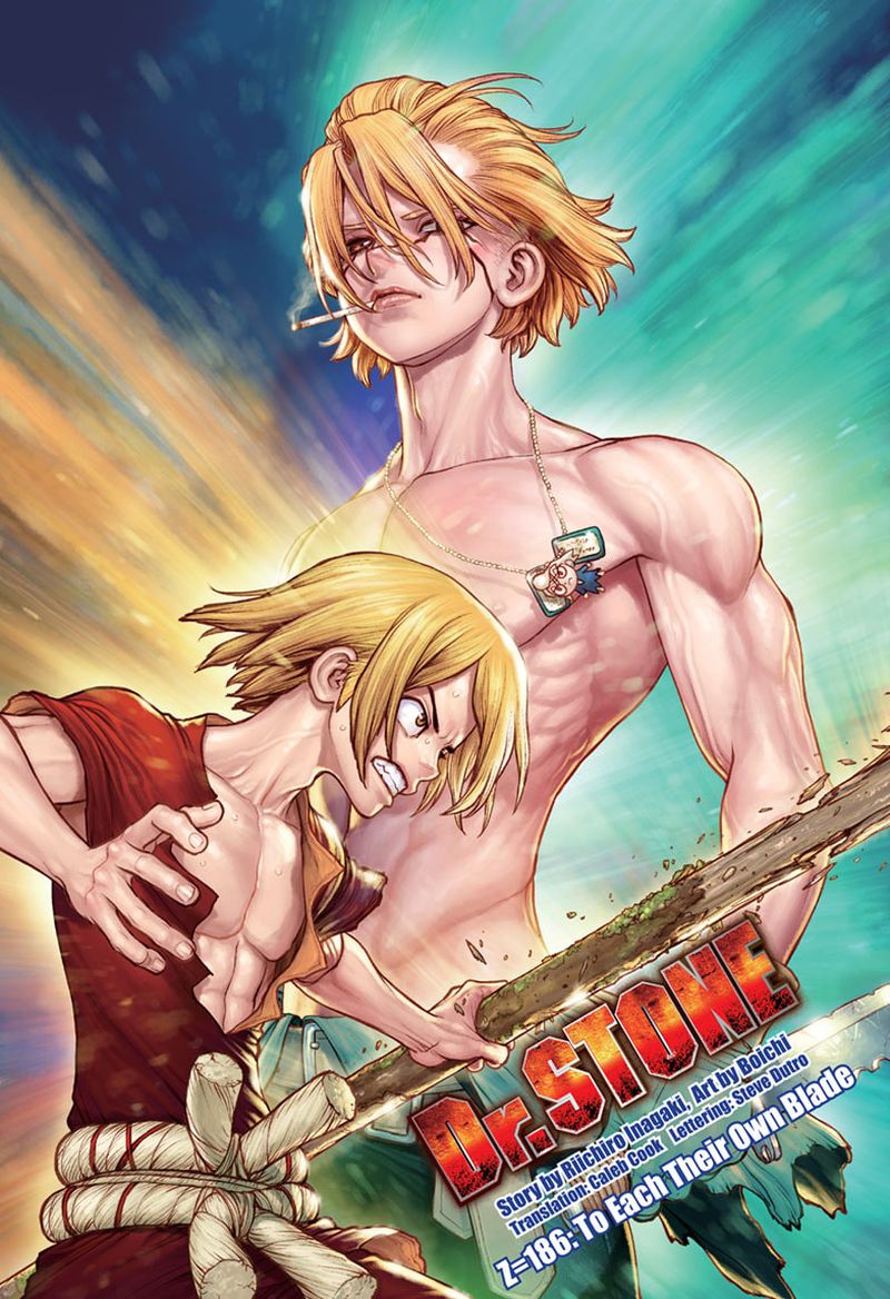 Dr. Stone Chapter 186 page 1 - Chapter 186: To Each Their Own Blade