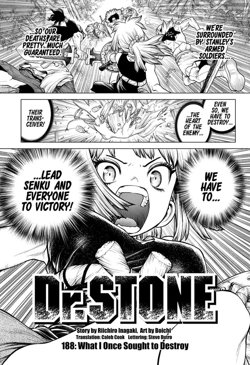 Dr. Stone Chapter 188 page 1 - Chapter 188: What I Once Sought to Destroy