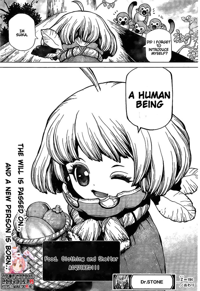 Dr. Stone Chapter 194 page 18 - Chapter 194: Homo Sapiens, All Alone