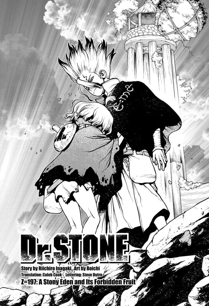 Dr. Stone Chapter 197 page 1 - Chapter 197: A Stony Eden and Its Forbidden Fruit