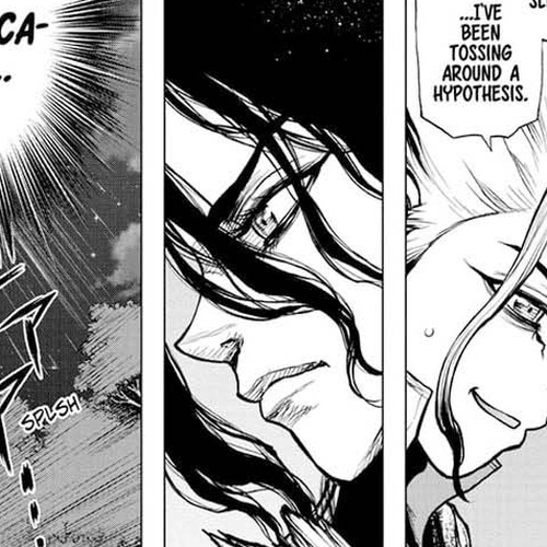 Dr. Stone Chapter 197: A Stony Eden and Its Forbidden Fruit cover