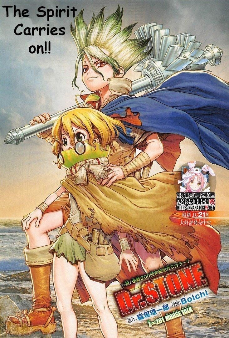 Dr. Stone Chapter 201 page 1 - Chapter 201: Morse Talk