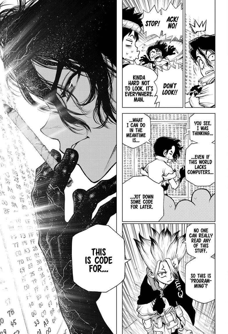 Dr. Stone Chapter 205 page 13 - Chapter 205: Universe of Zeroes and Ones