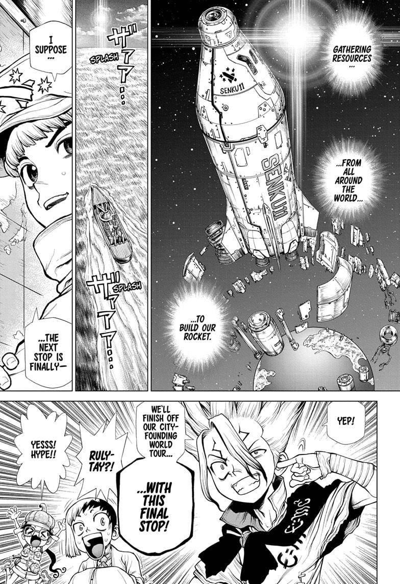 Dr. Stone Chapter 211 page 1 - Chapter 211: World Tour for Resources