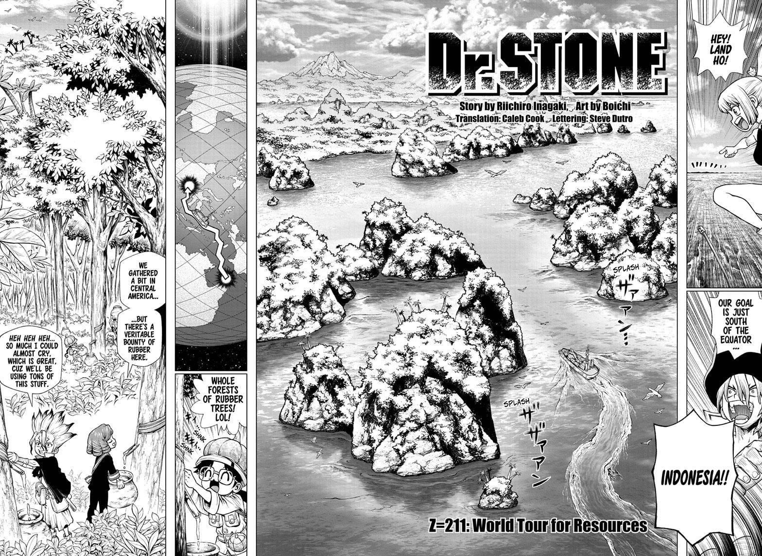 Dr. Stone Chapter 211 page 2 - Chapter 211: World Tour for Resources