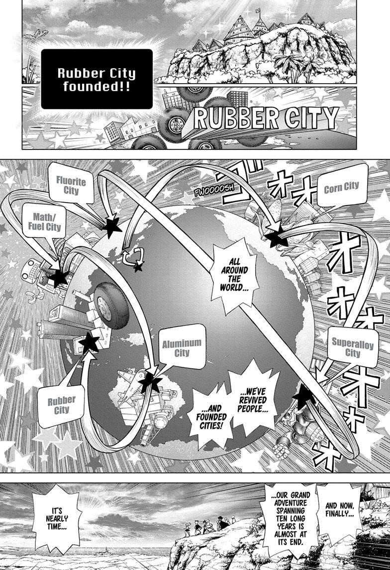 Dr. Stone Chapter 211 page 3 - Chapter 211: World Tour for Resources