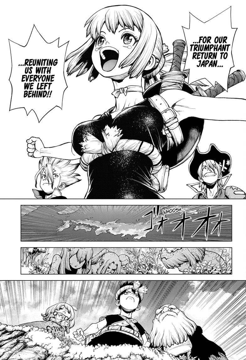 Dr. Stone Chapter 211 page 4 - Chapter 211: World Tour for Resources