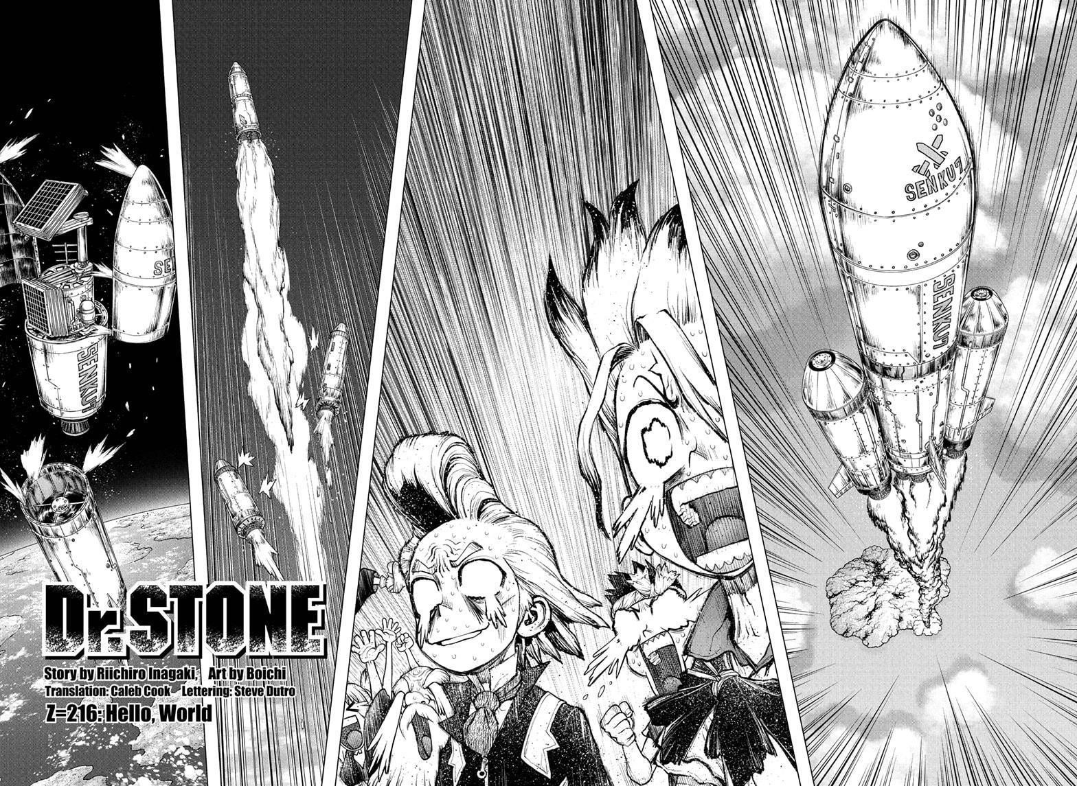 Dr. Stone Chapter 216 page 4 - Chapter 216: Hello, World