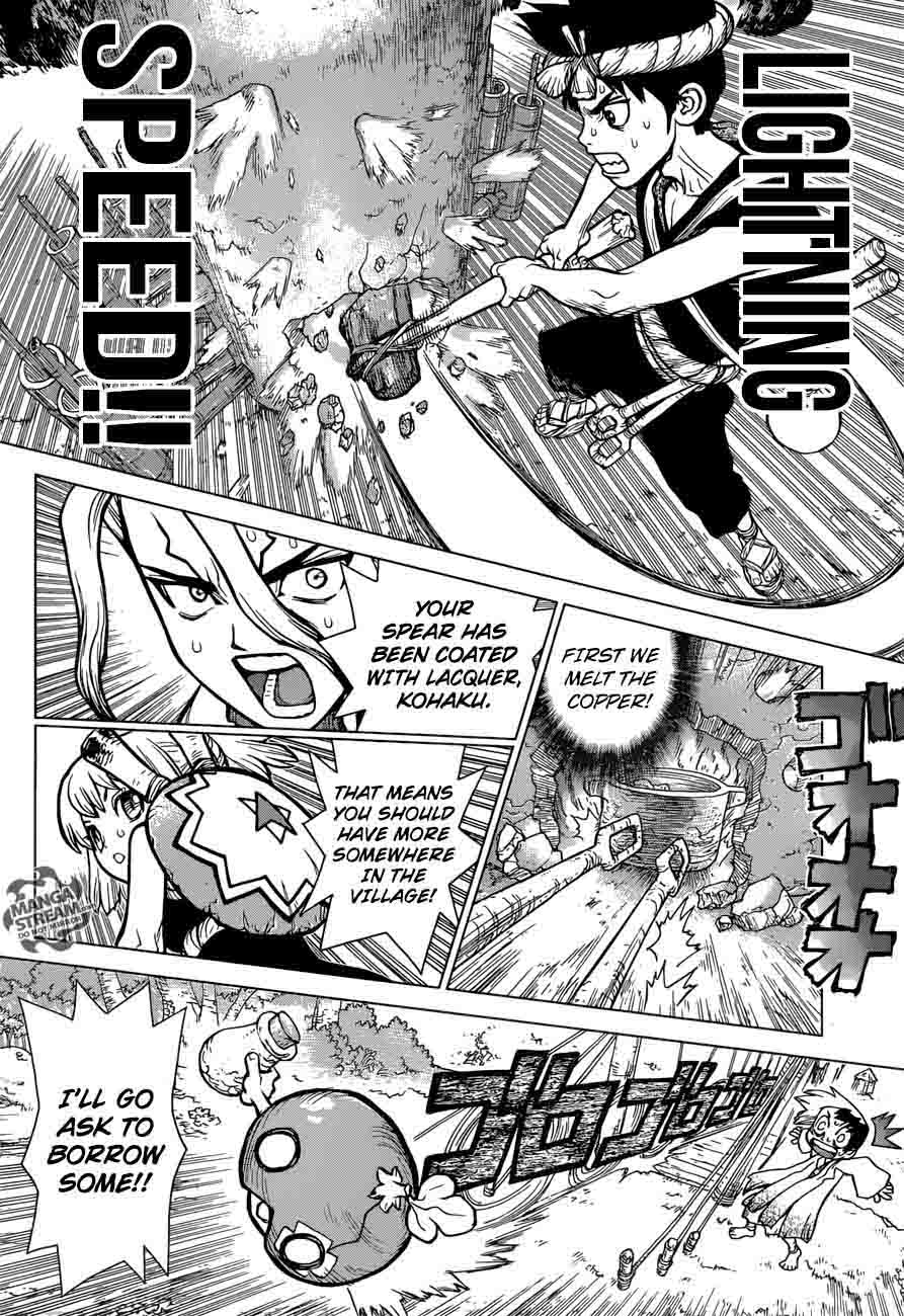 Dr. Stone Chapter 24 page 8 - Chapter 24: Lightning Speed!!