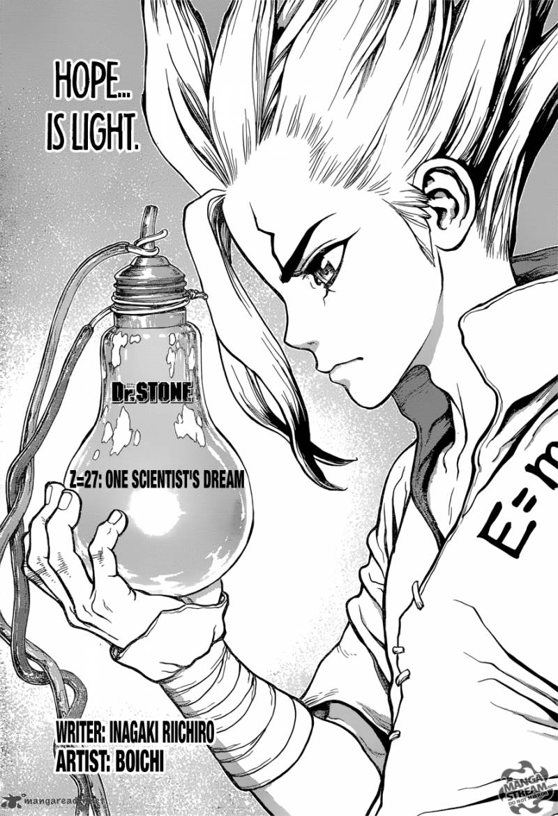 Dr. Stone Chapter 27 page 2 - Chapter 27: A Certain Scientist's Wish