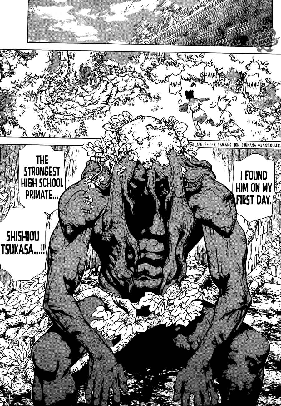 Dr. Stone Chapter 3 page 13 - Chapter 3: King of The Stone World