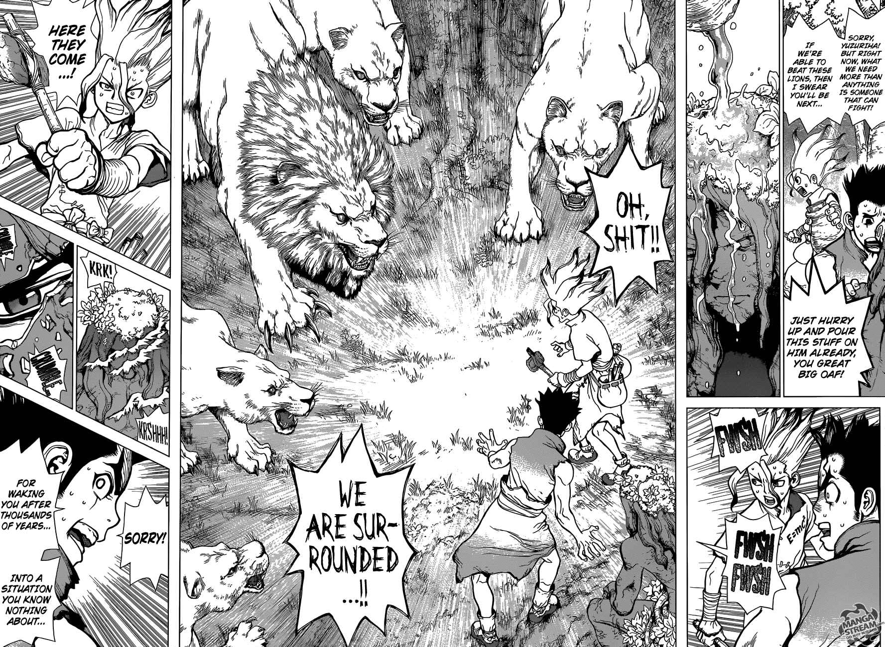 Dr. Stone Chapter 3 page 14 - Chapter 3: King of The Stone World