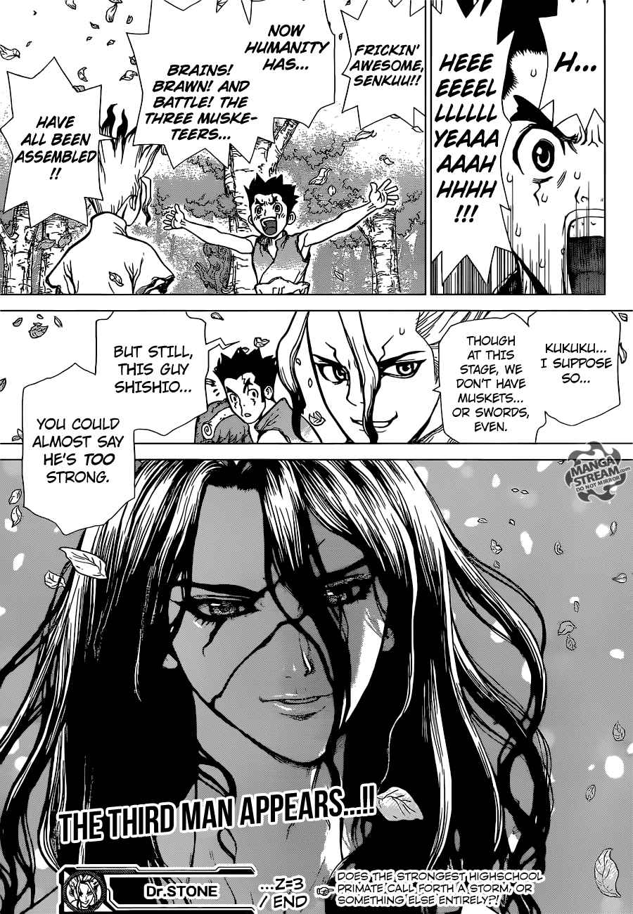 Dr. Stone Chapter 3 page 20 - Chapter 3: King of The Stone World