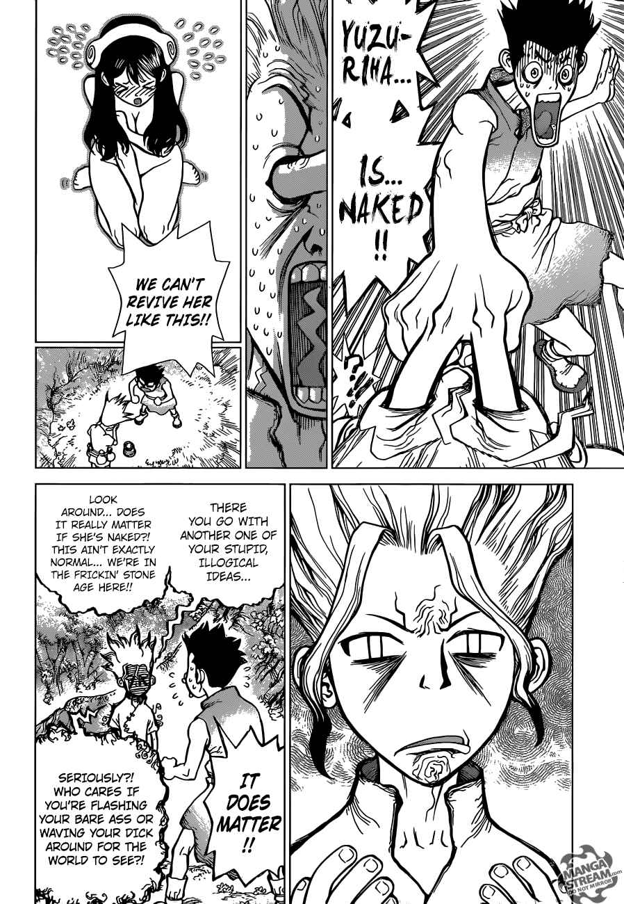 Dr. Stone Chapter 3 page 4 - Chapter 3: King of The Stone World