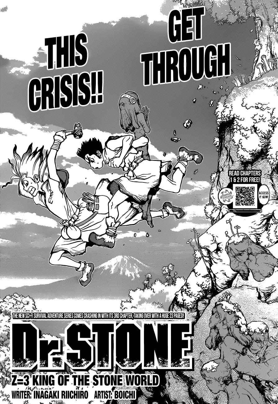 Dr. Stone Chapter 3 page 8 - Chapter 3: King of The Stone World
