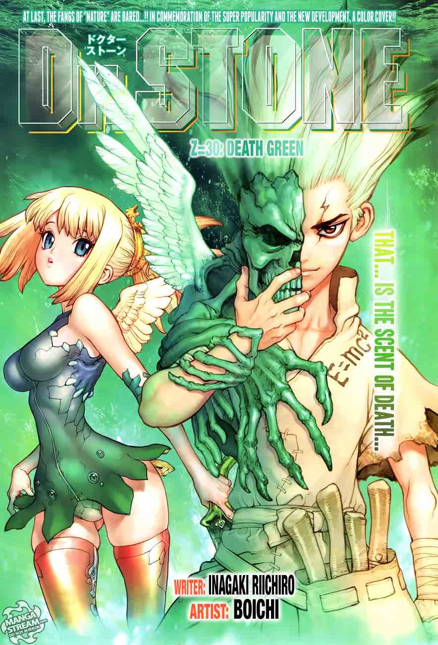 Dr. Stone Chapter 30 page 1 - Chapter 30: Death Green